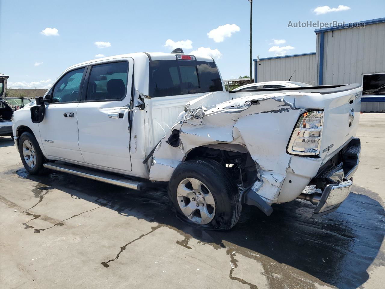 2019 Ram 1500 Big Horn/lone Star White vin: 1C6RREFTXKN684385