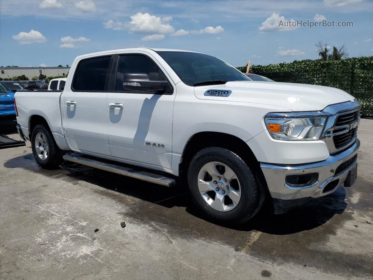 2019 Ram 1500 Big Horn/lone Star White vin: 1C6RREFTXKN684385