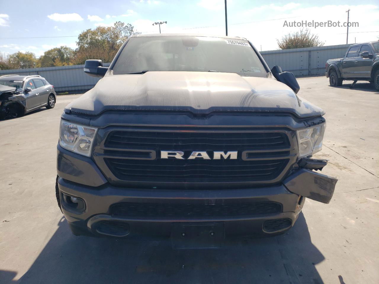 2019 Ram 1500 Big Horn/lone Star Серый vin: 1C6RREFTXKN819896