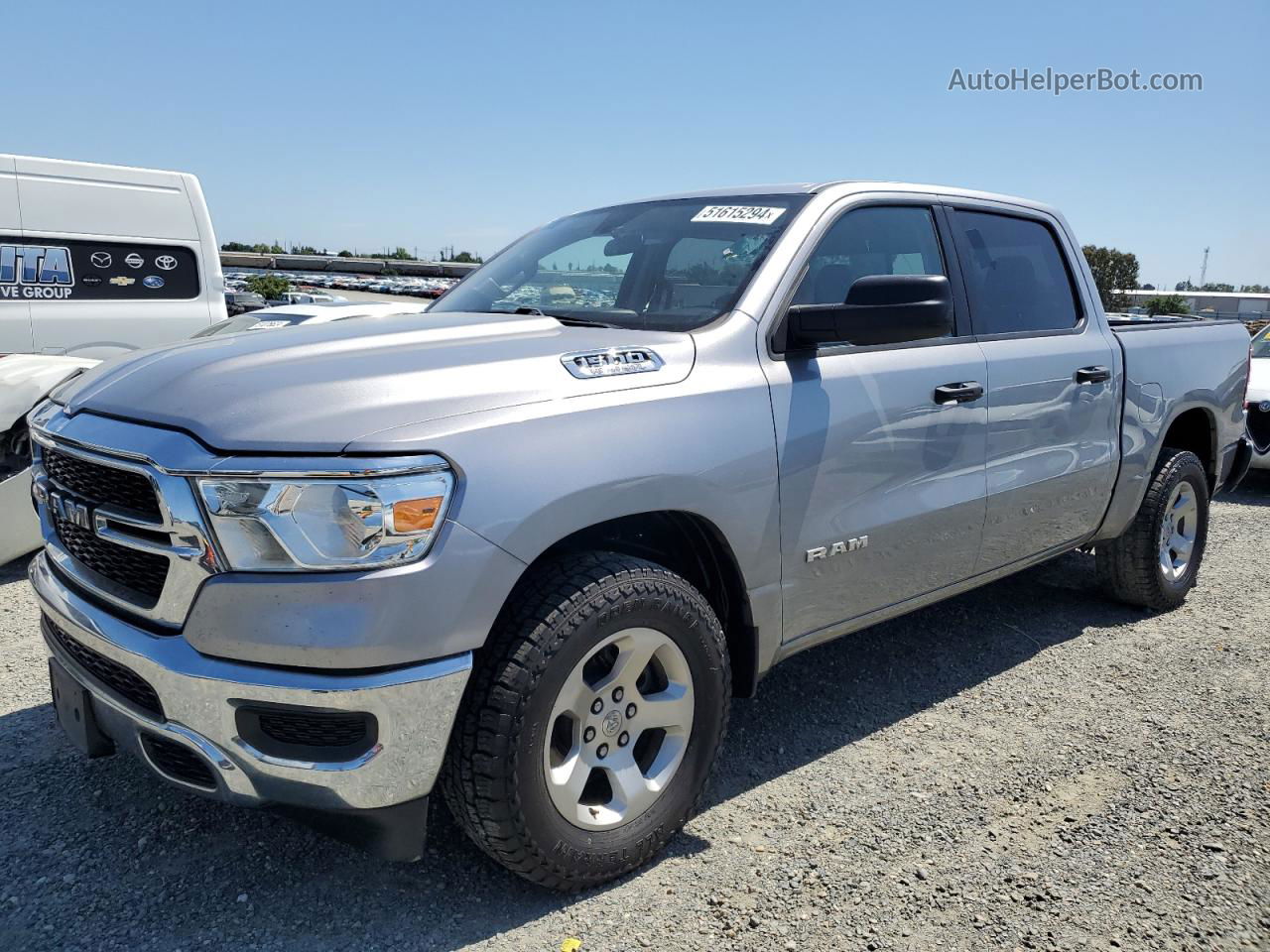 2019 Ram 1500 Tradesman Серебряный vin: 1C6RREGTXKN679962