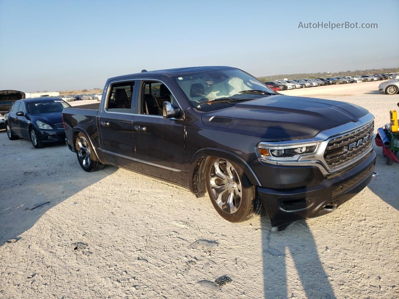 2020 Ram 1500 Limited Серый vin: 1C6RREHT2LN194697