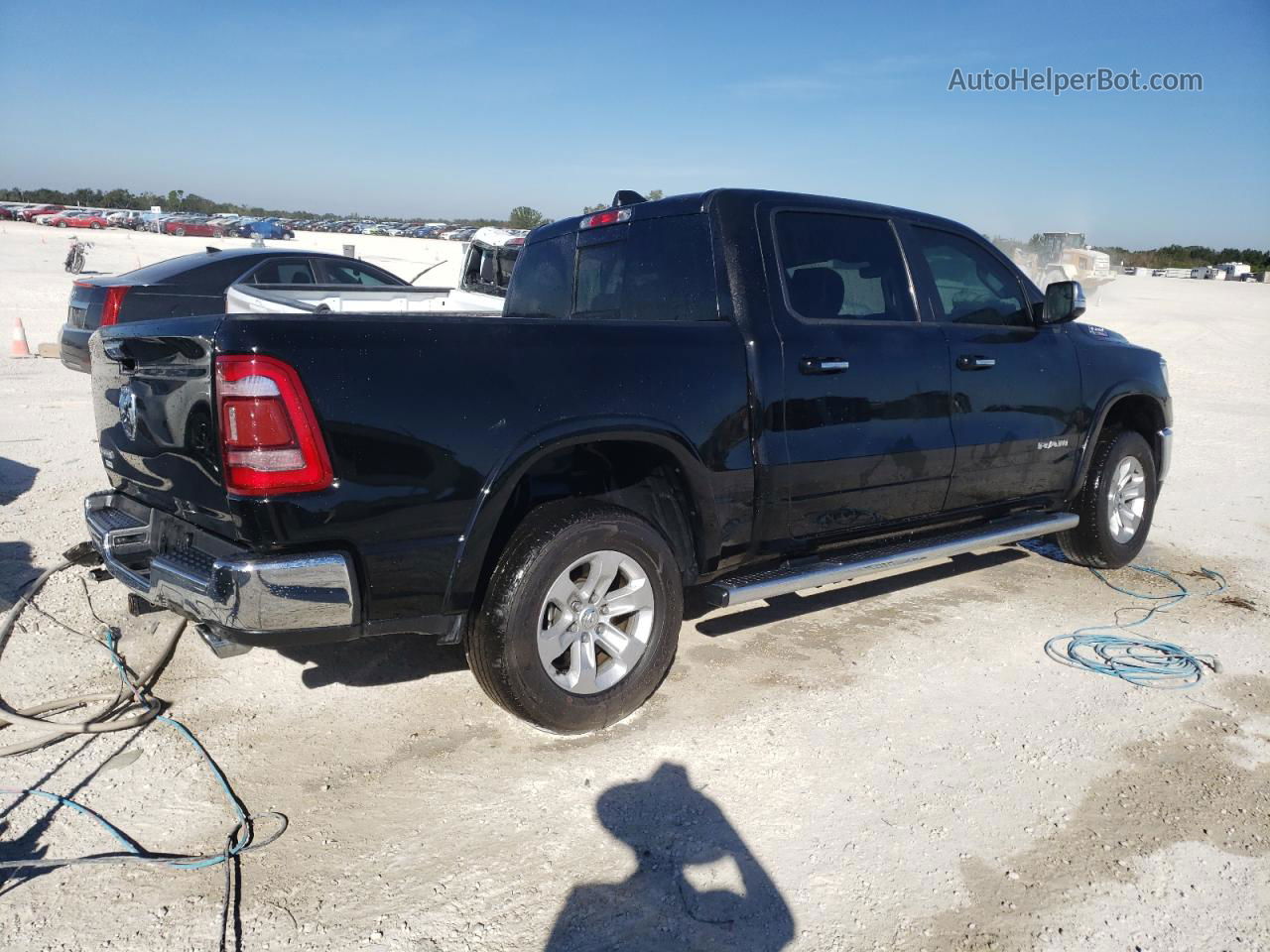 2022 Ram 1500 Laramie Black vin: 1C6RREJM3NN373529