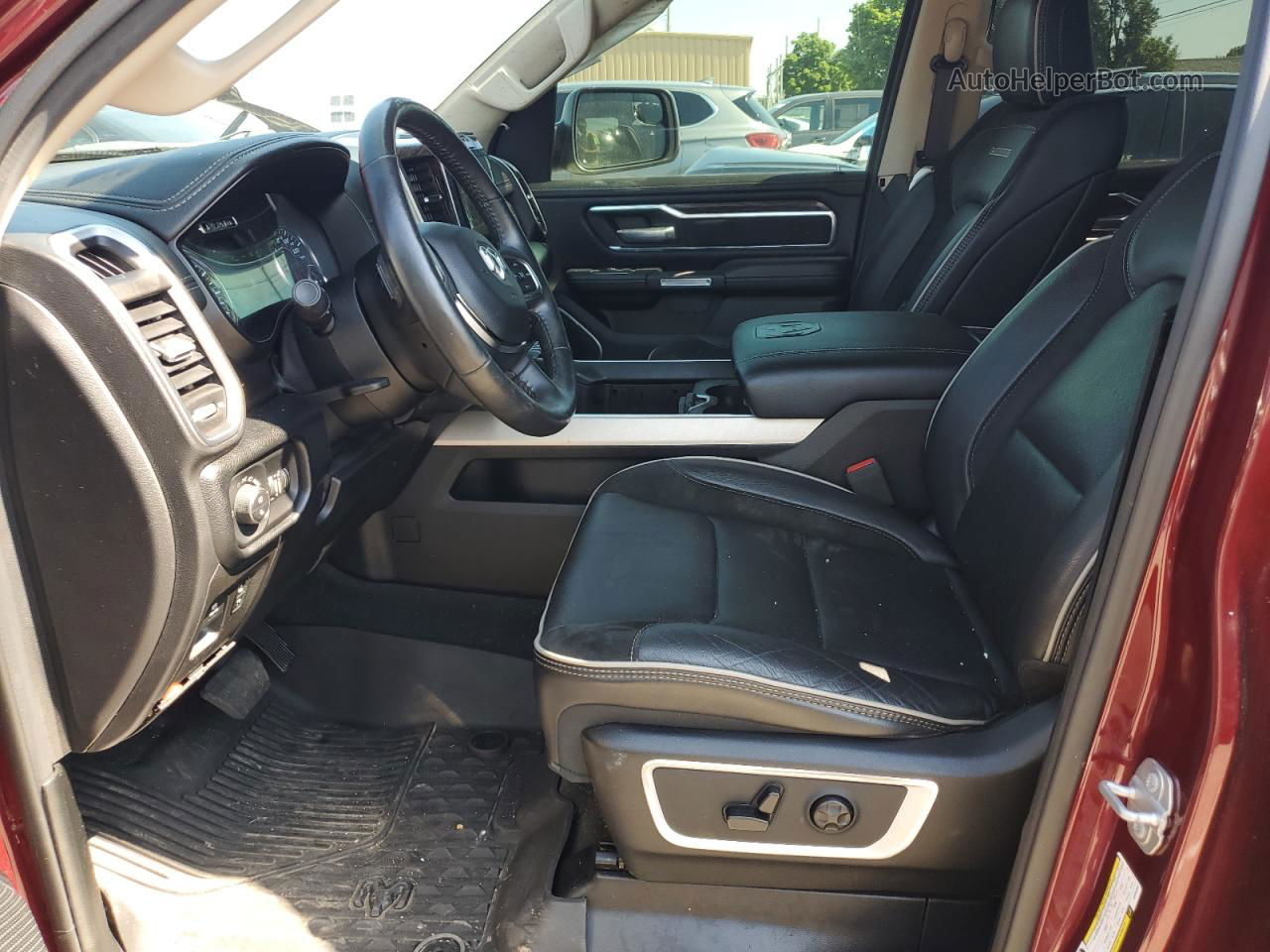 2019 Ram 1500 Laramie Maroon vin: 1C6RREJT0KN894842