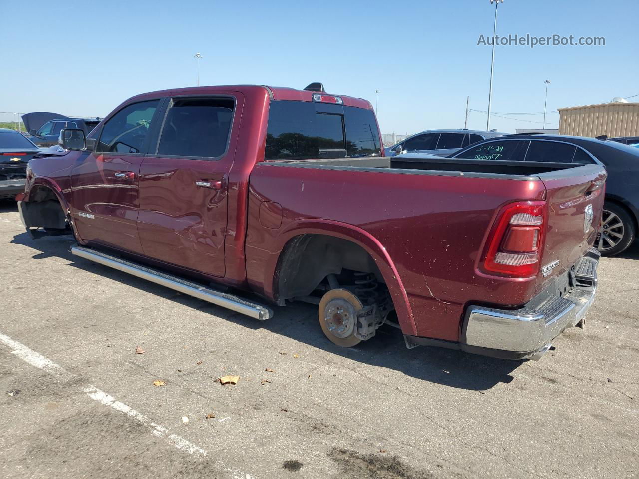 2019 Ram 1500 Laramie Maroon vin: 1C6RREJT0KN894842