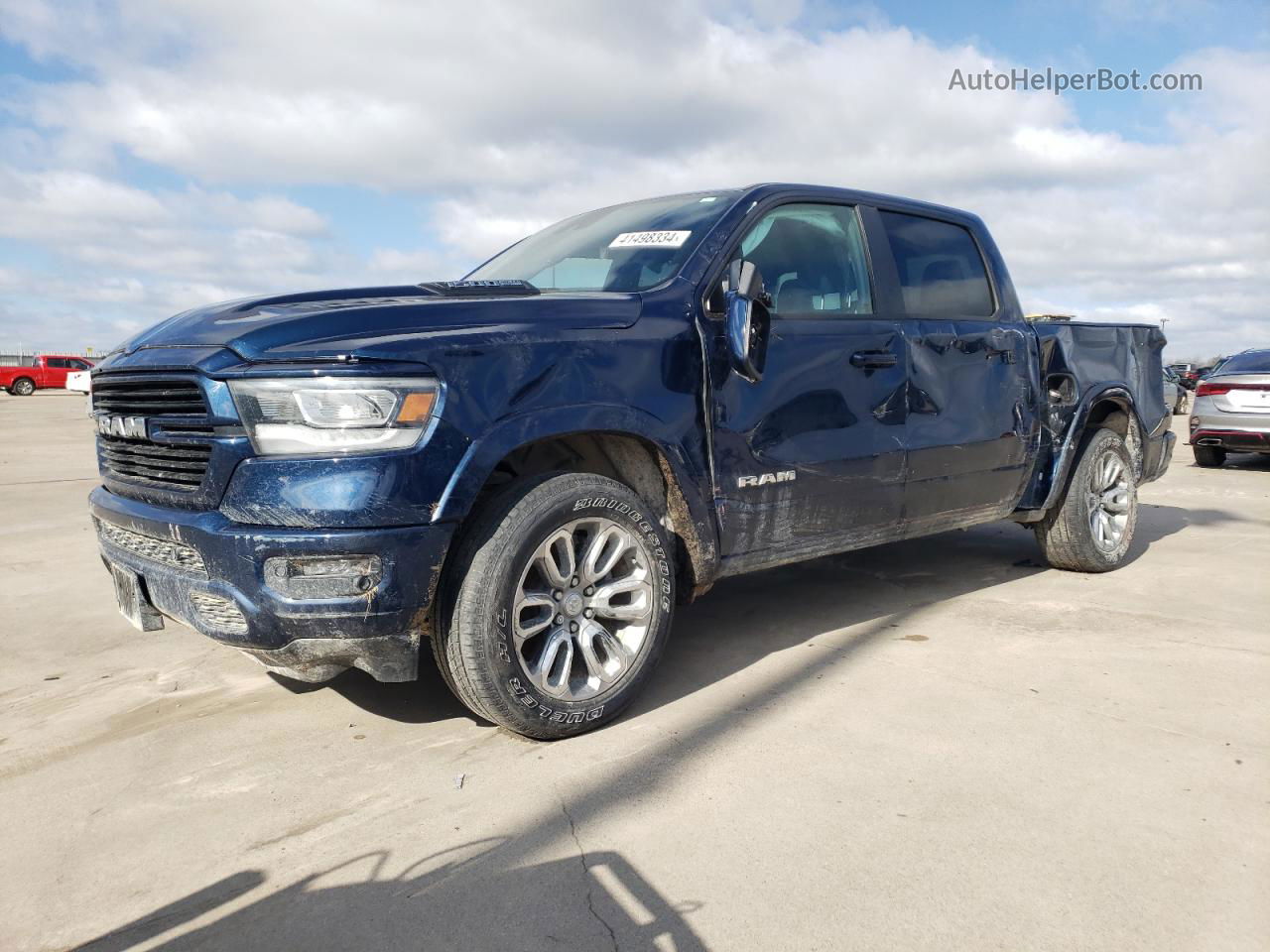 2022 Ram 1500 Laramie Blue vin: 1C6RREJT5NN173064