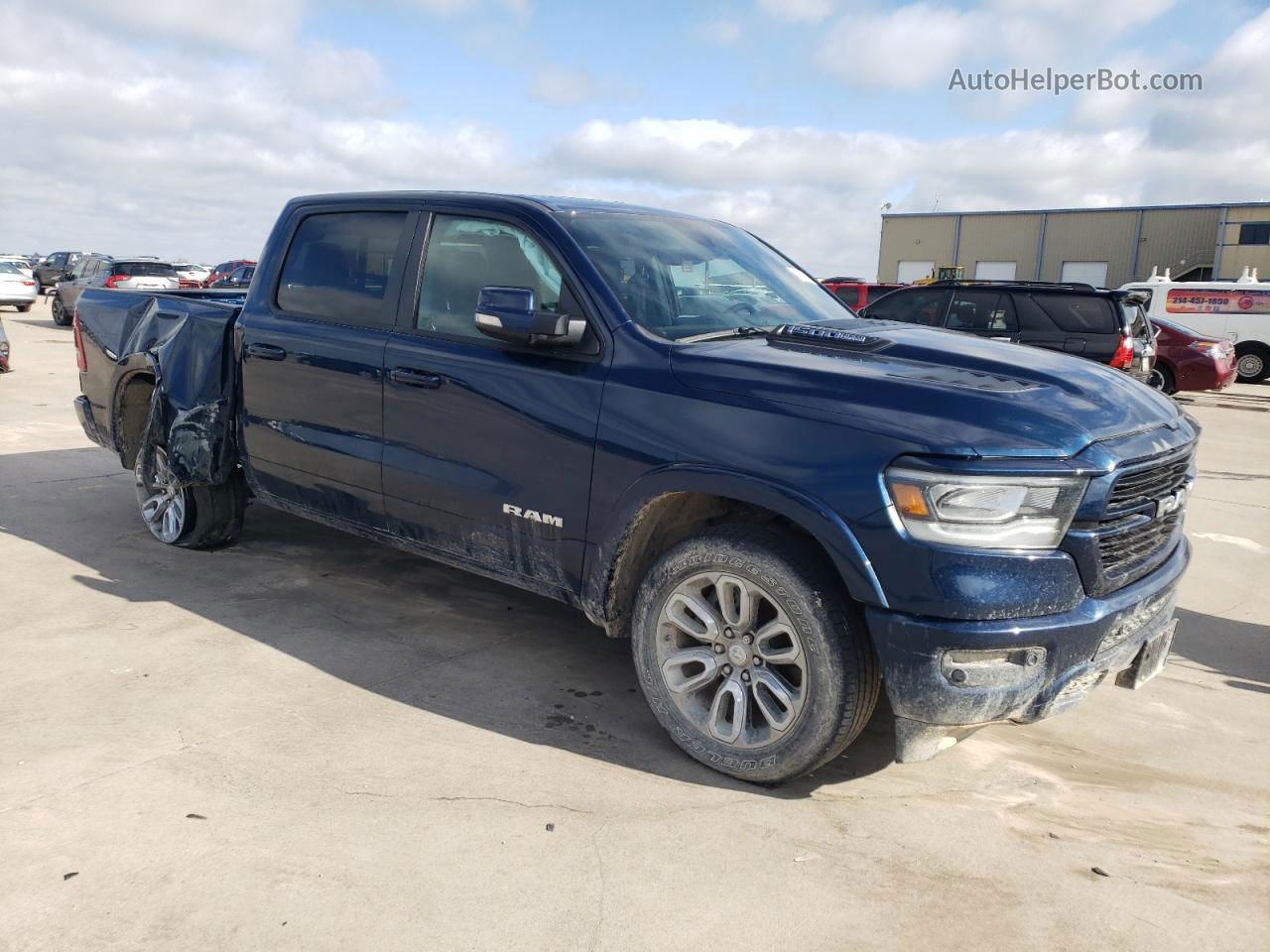 2022 Ram 1500 Laramie Blue vin: 1C6RREJT5NN173064