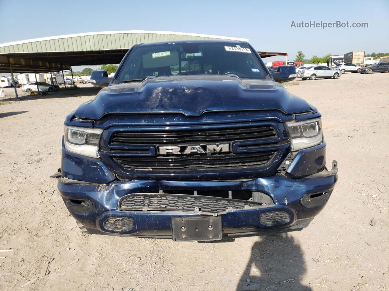 2019 Ram 1500 Laramie Blue vin: 1C6RREJT6KN792557