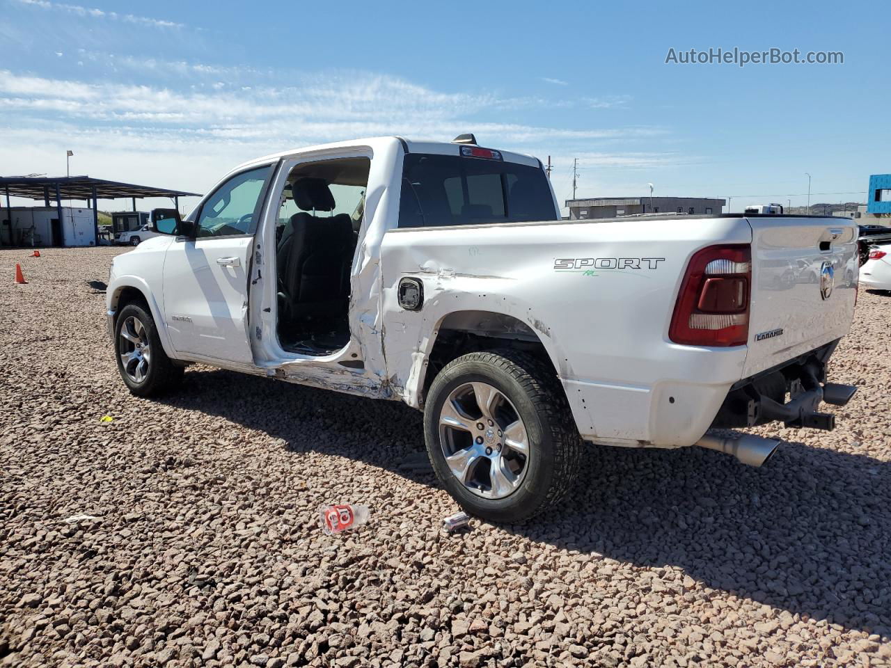 2020 Ram 1500 Laramie White vin: 1C6RREJT9LN312173