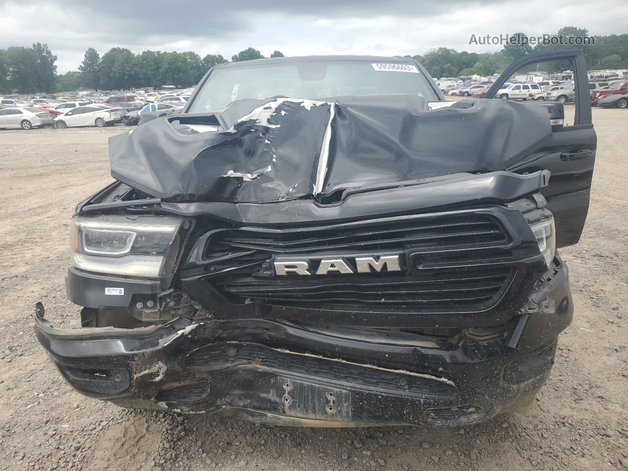 2019 Ram 1500 Laramie Black vin: 1C6RREJTXKN616952