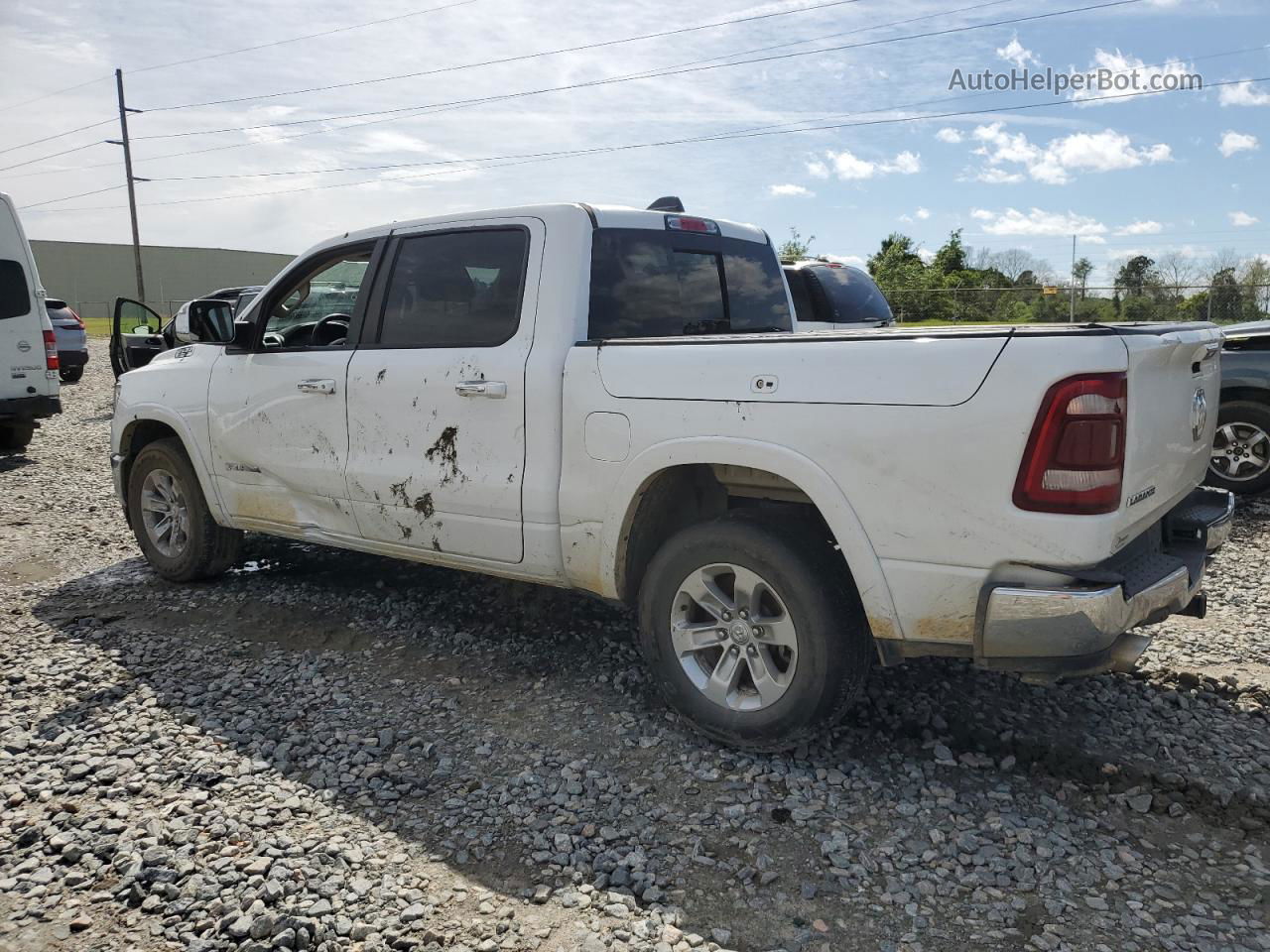 2020 Ram 1500 Laramie White vin: 1C6RREJTXLN401914