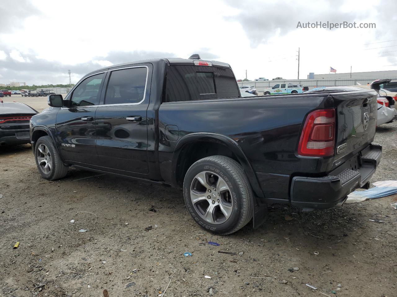 2019 Ram 1500 Longhorn Черный vin: 1C6RREKT9KN785827