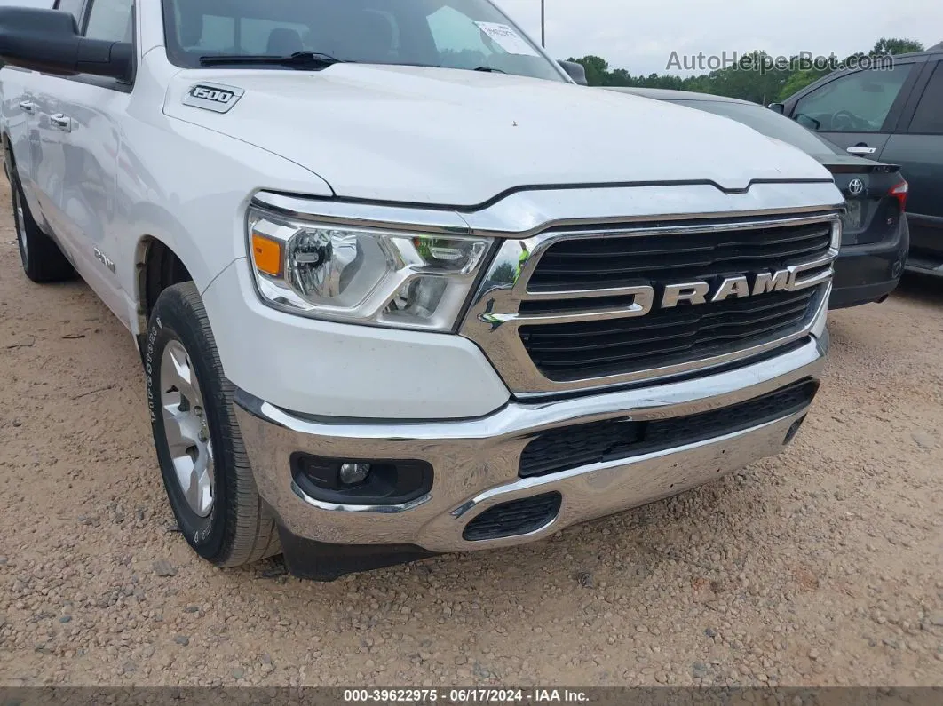 2020 Ram 1500 Big Horn  4x2 6'4 Box White vin: 1C6RREMG6LN262024