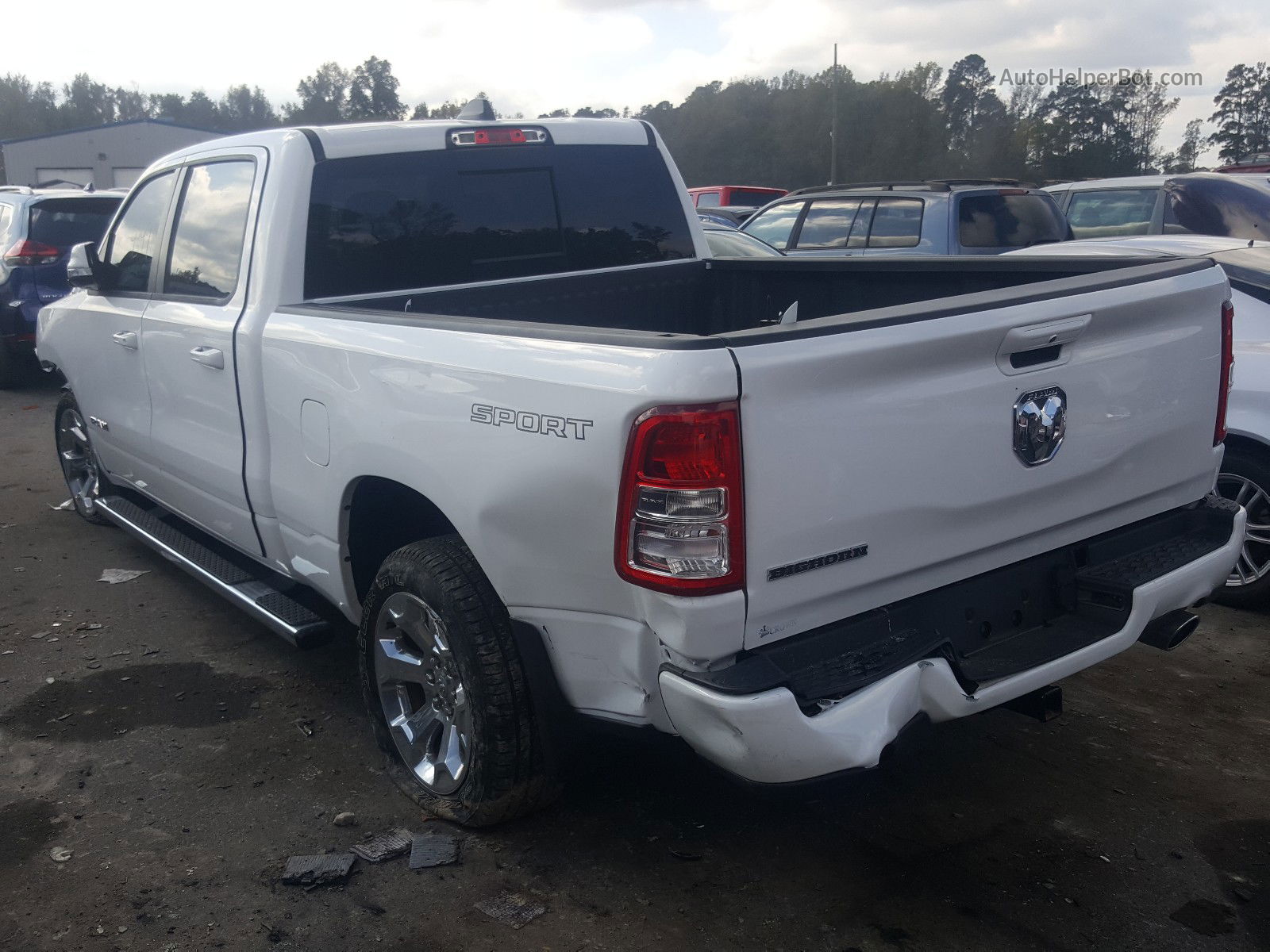 2020 Ram 1500 Big Horn/lone Star White vin: 1C6RREMTXLN112771