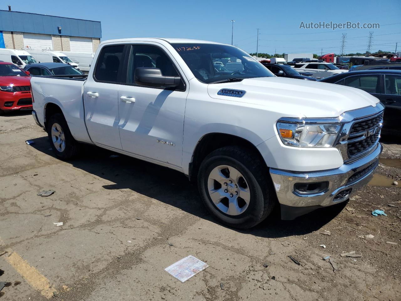 2022 Ram 1500 Big Horn/lone Star White vin: 1C6RRFBG3NN279021