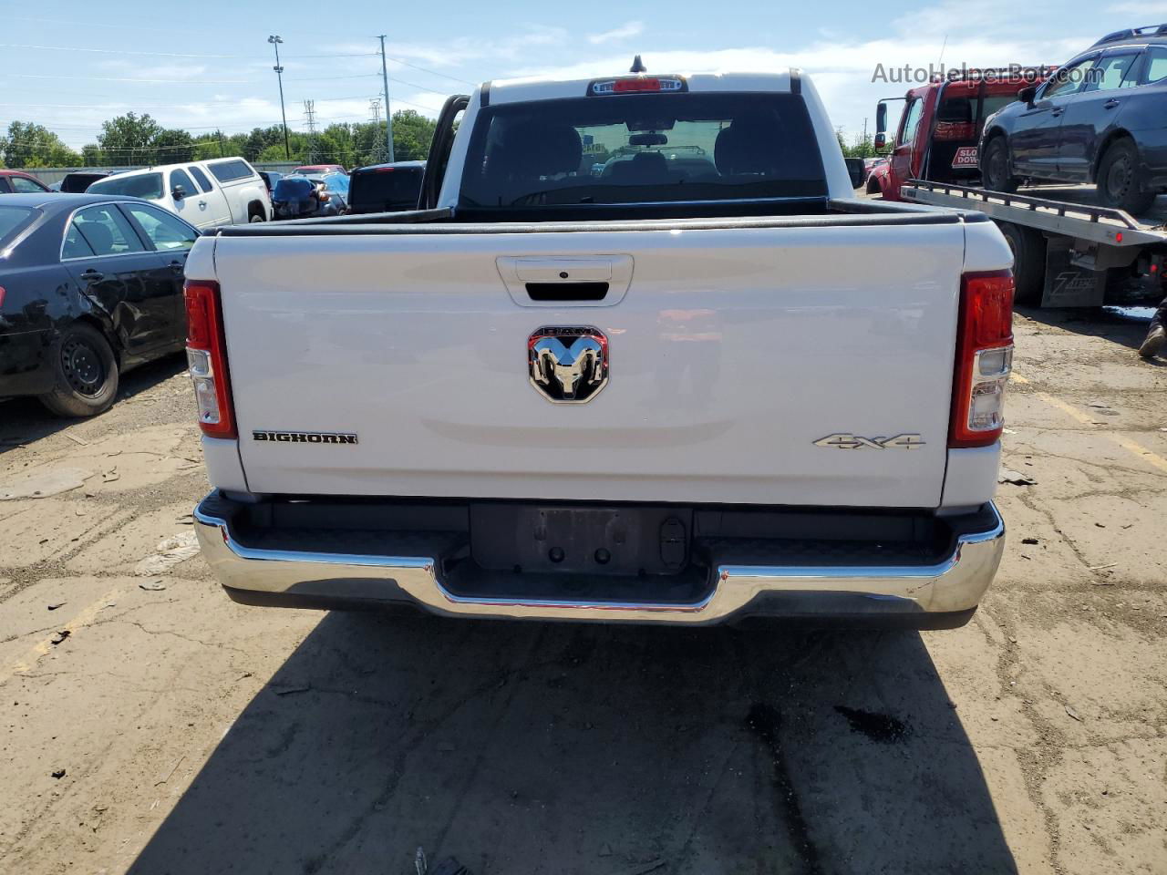 2022 Ram 1500 Big Horn/lone Star White vin: 1C6RRFBG3NN279021