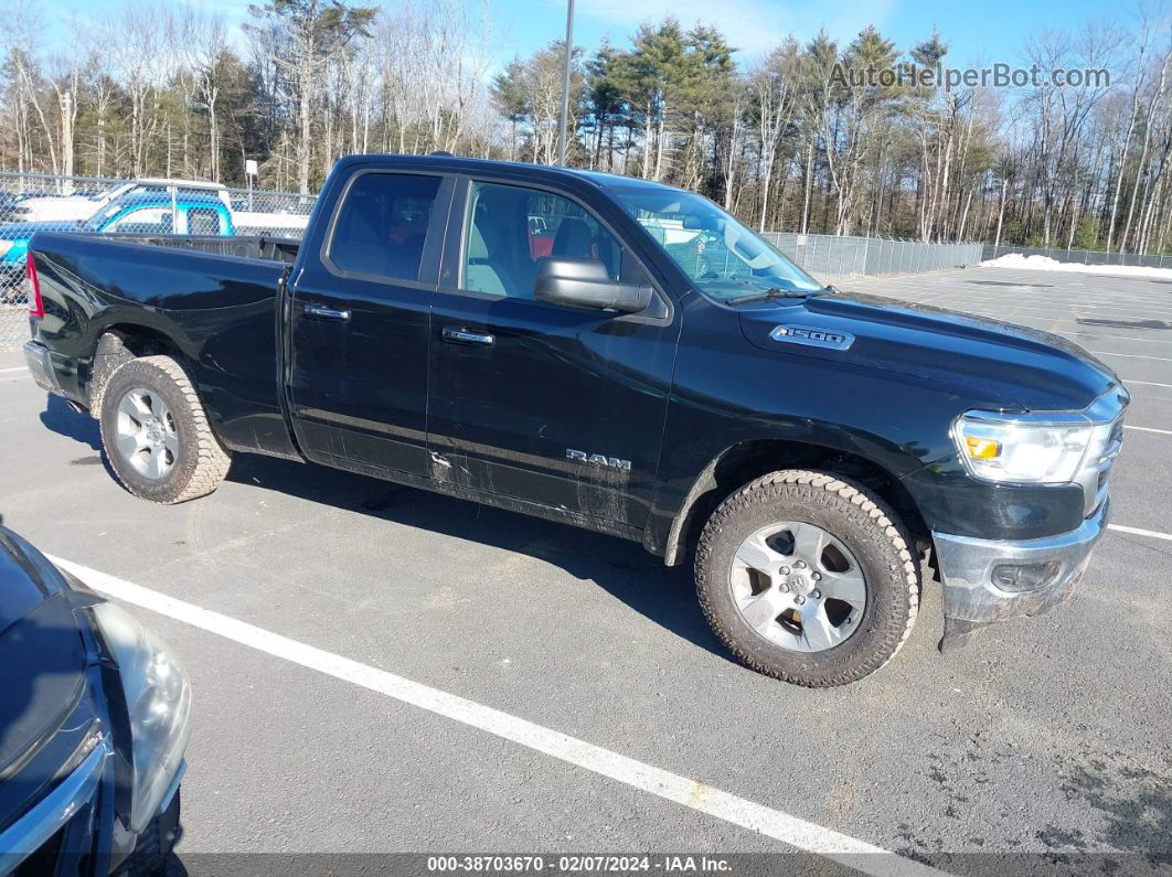 2020 Ram 1500 Big Horn Quad Cab 4x4 6'4 Box Black vin: 1C6RRFBG4LN290476