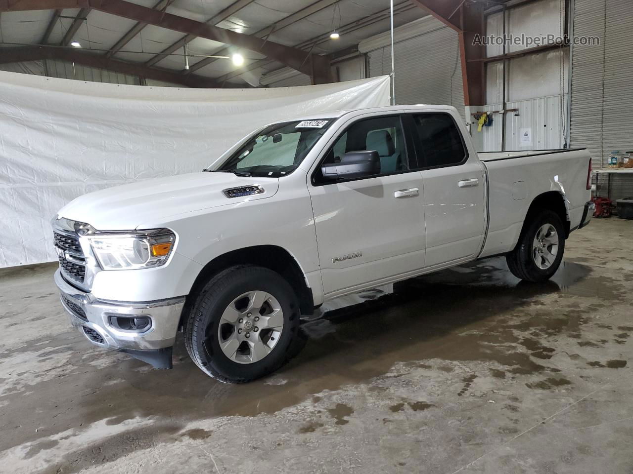 2022 Ram 1500 Big Horn/lone Star White vin: 1C6RRFBG5NN480290