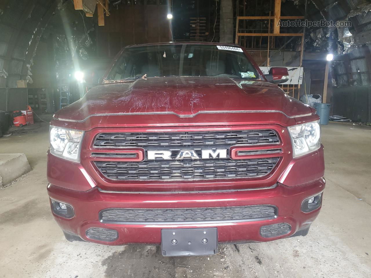 2022 Ram 1500 Big Horn/lone Star Бордовый vin: 1C6RRFBG6NN365536