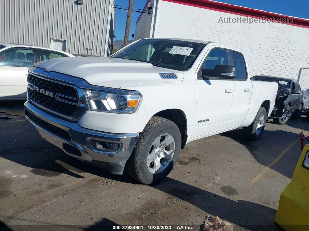 2022 Ram 1500 Big Horn  4x4 6'4" Box White vin: 1C6RRFBG6NN412967