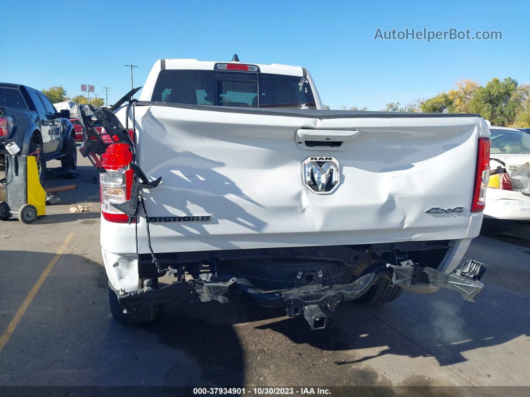 2022 Ram 1500 Big Horn  4x4 6'4" Box White vin: 1C6RRFBG6NN412967