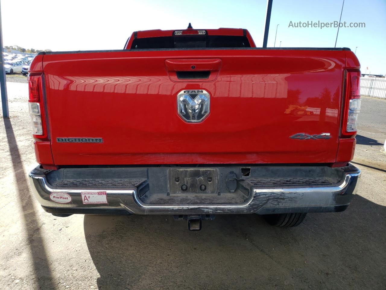 2022 Ram 1500 Big Horn/lone Star Red vin: 1C6RRFBG7NN293214