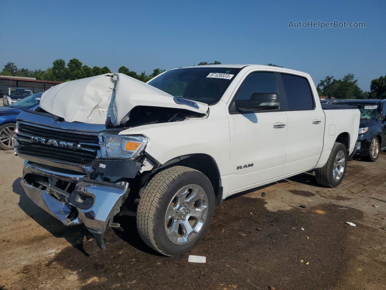 2019 Ram 1500 Big Horn/lone Star White vin: 1C6RRFFG1KN901850