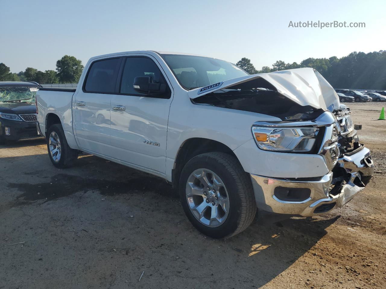 2019 Ram 1500 Big Horn/lone Star Белый vin: 1C6RRFFG1KN901850