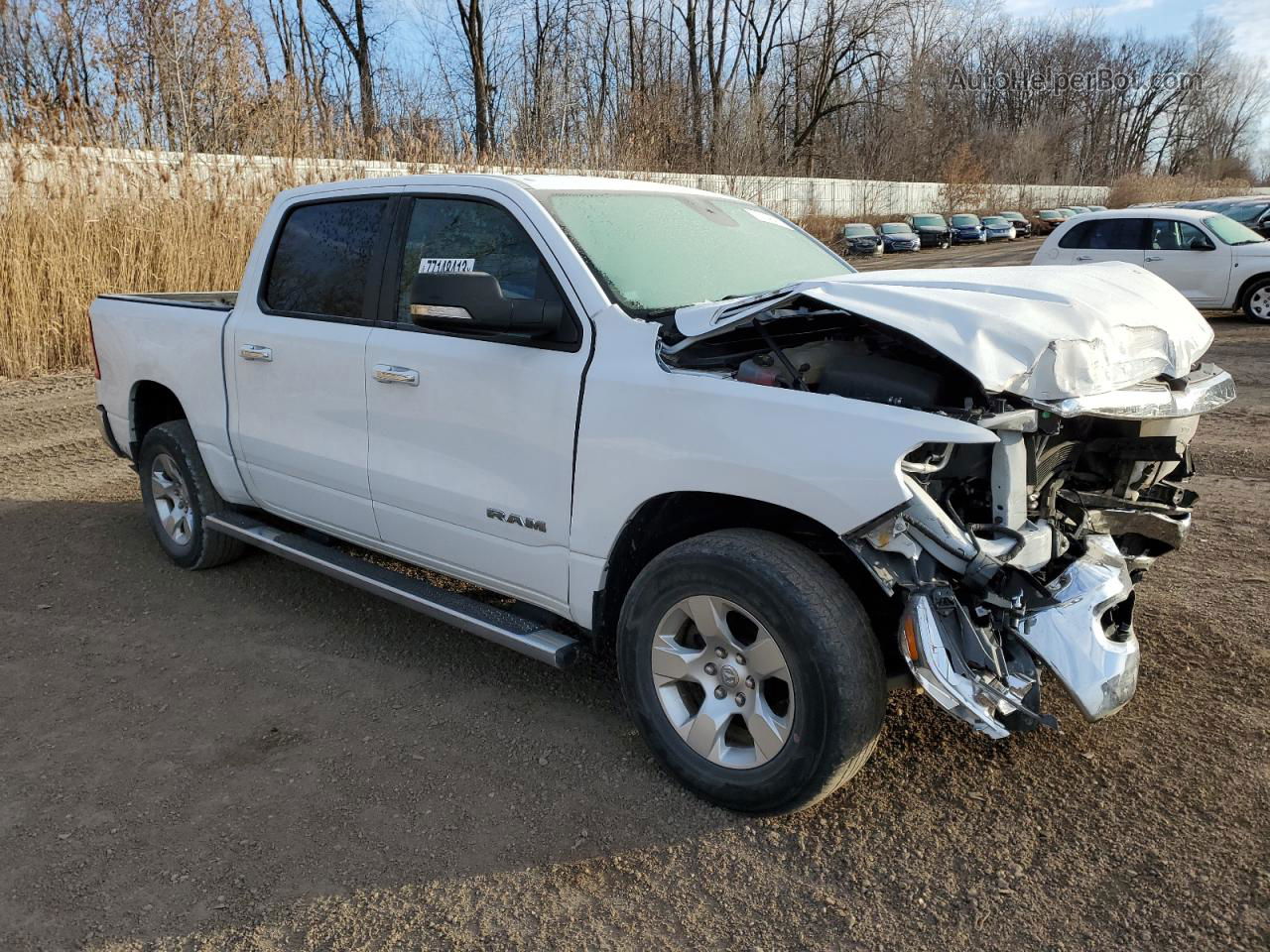 2019 Ram 1500 Big Horn/lone Star White vin: 1C6RRFFG2KN662311