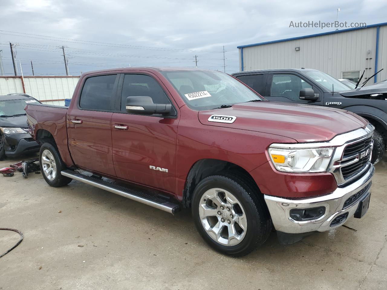 2019 Ram 1500 Big Horn/lone Star Burgundy vin: 1C6RRFFG3KN664603