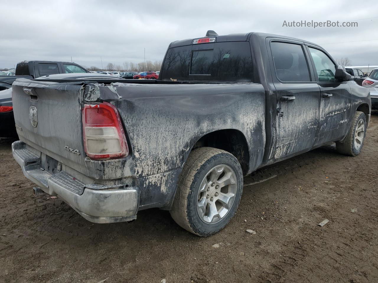 2019 Ram 1500 Big Horn/lone Star Черный vin: 1C6RRFFG3KN796213