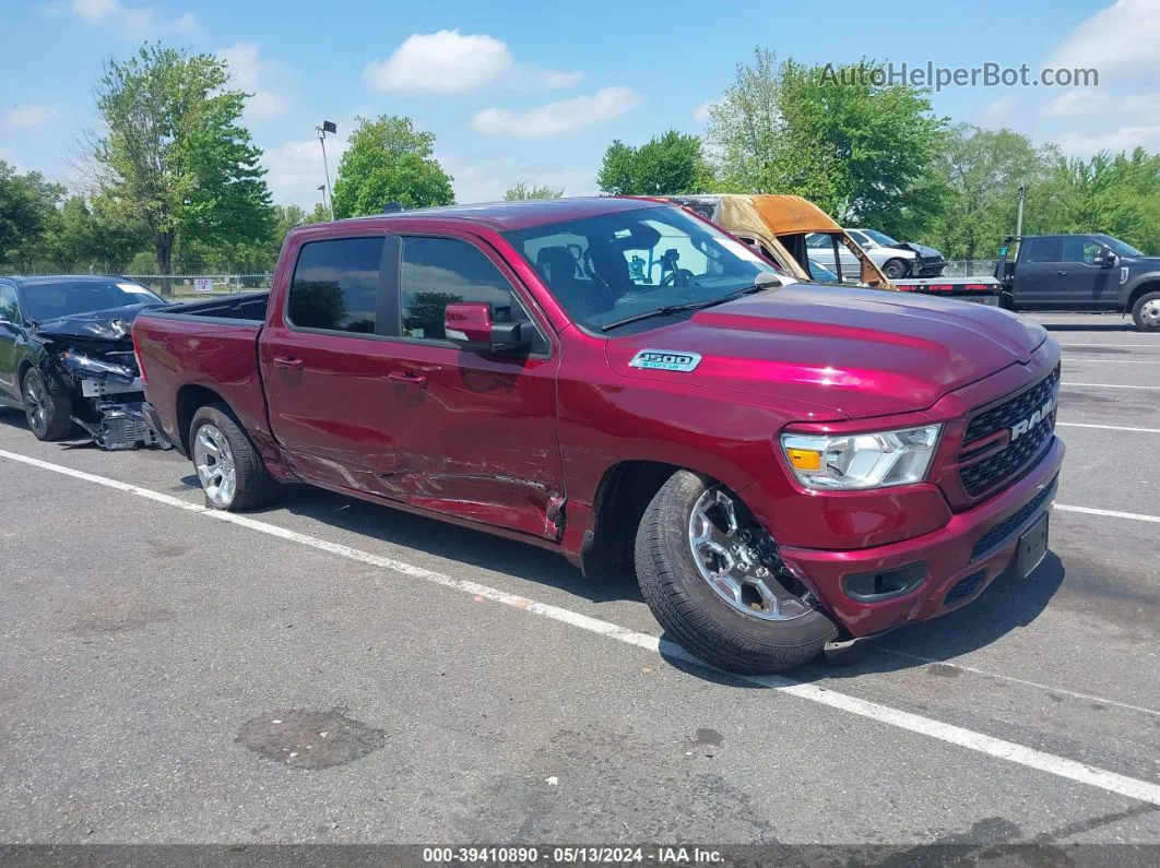 2022 Ram 1500 Big Horn  4x4 5'7 Box Burgundy vin: 1C6RRFFG5NN440429