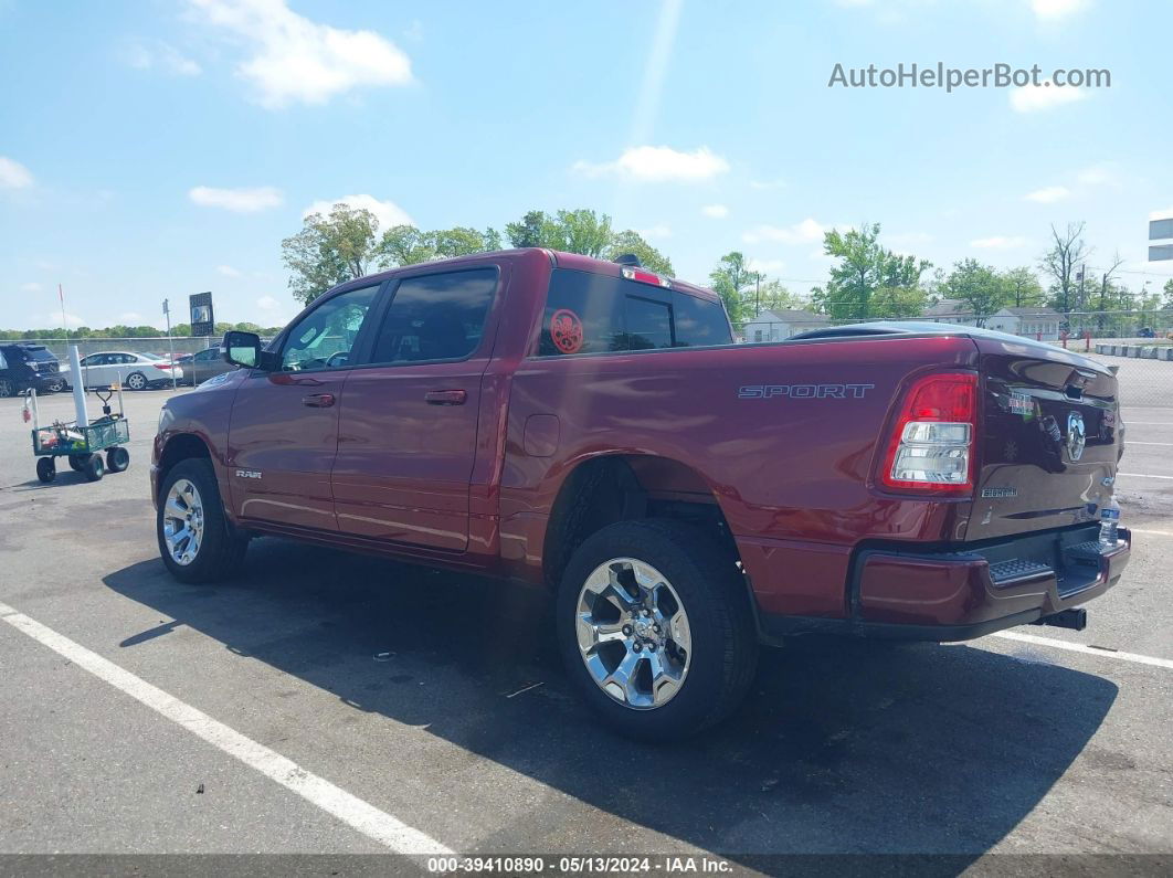 2022 Ram 1500 Big Horn  4x4 5'7 Box Burgundy vin: 1C6RRFFG5NN440429