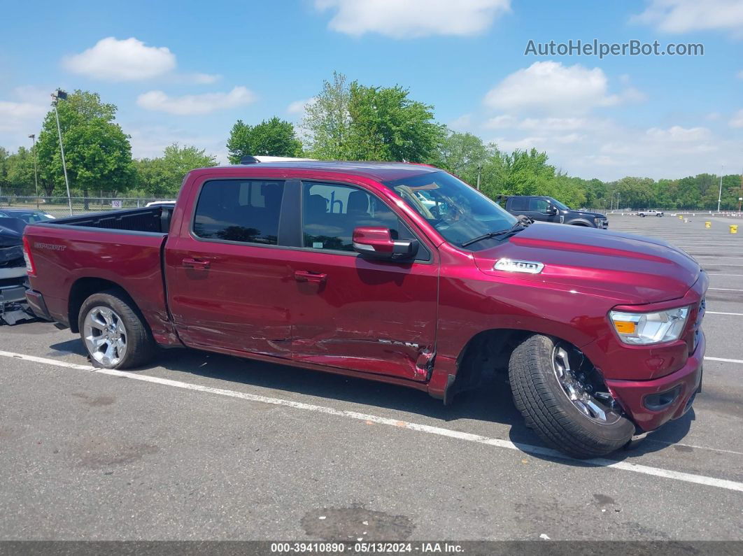 2022 Ram 1500 Big Horn  4x4 5'7 Box Burgundy vin: 1C6RRFFG5NN440429