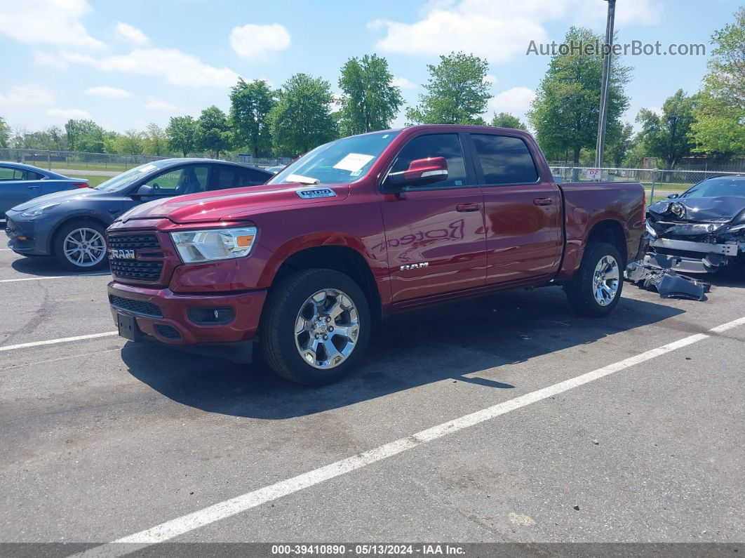 2022 Ram 1500 Big Horn  4x4 5'7 Box Burgundy vin: 1C6RRFFG5NN440429