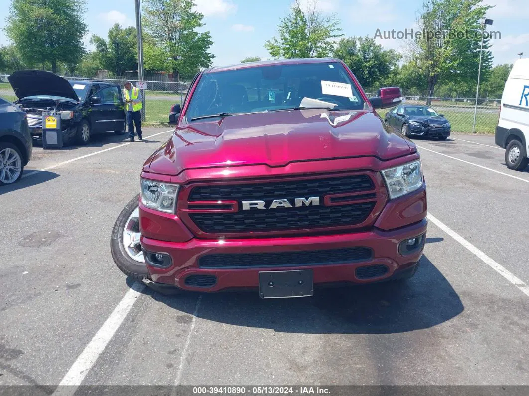 2022 Ram 1500 Big Horn  4x4 5'7 Box Burgundy vin: 1C6RRFFG5NN440429