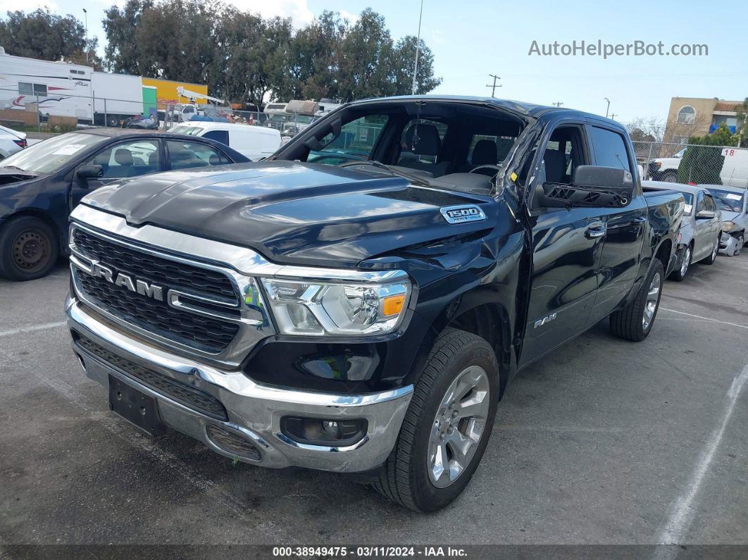 2022 Ram 1500 Lone Star  4x4 5'7 Box Черный vin: 1C6RRFFG6NN444196