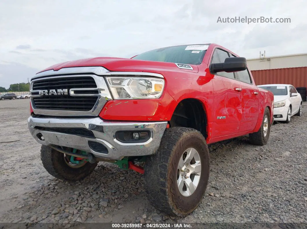 2019 Ram 1500 Big Horn/lone Star  4x4 5'7 Box Red vin: 1C6RRFFG7KN731994