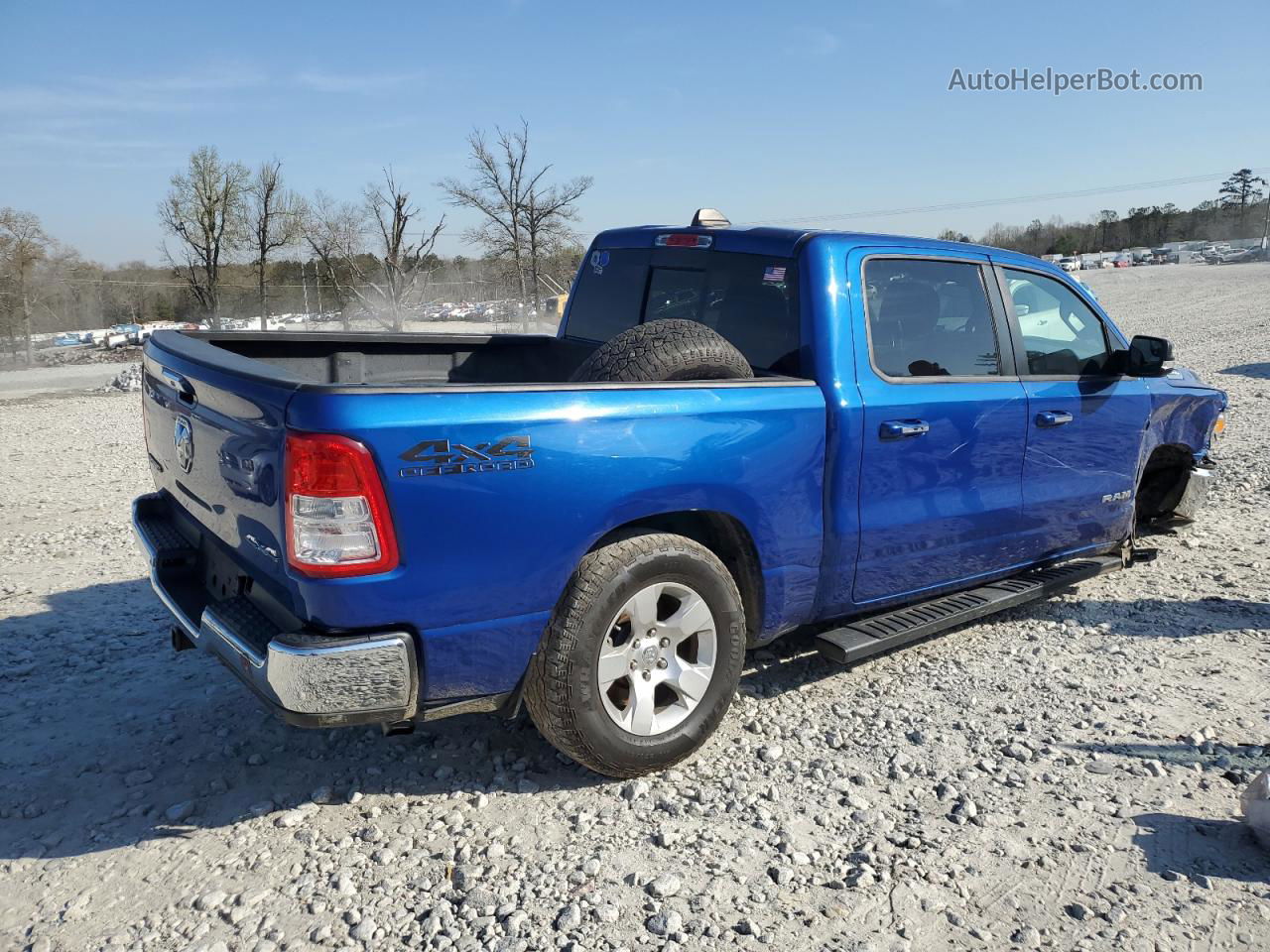 2019 Ram 1500 Big Horn/lone Star Blue vin: 1C6RRFFG7KN835238