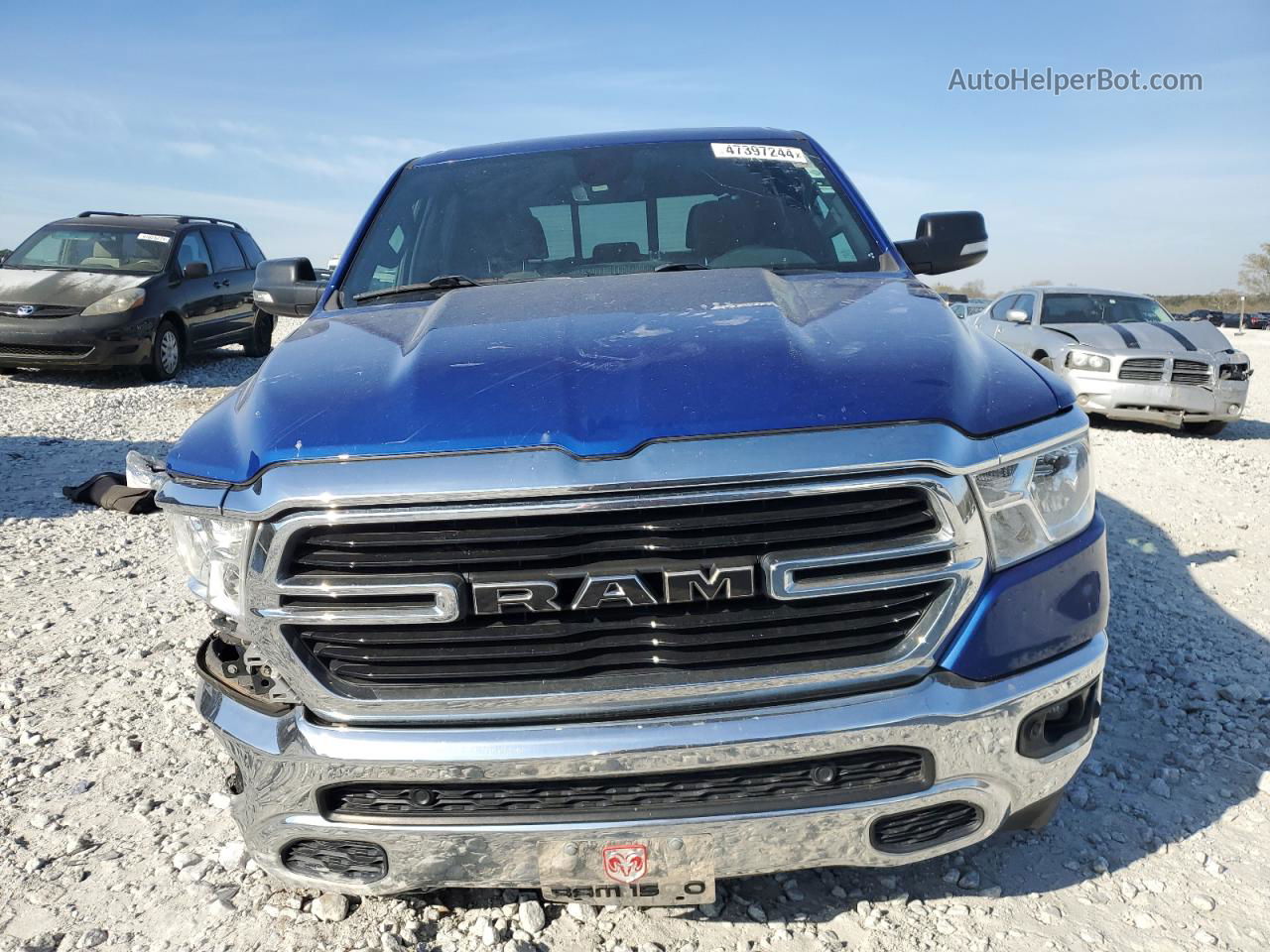 2019 Ram 1500 Big Horn/lone Star Синий vin: 1C6RRFFG7KN835238