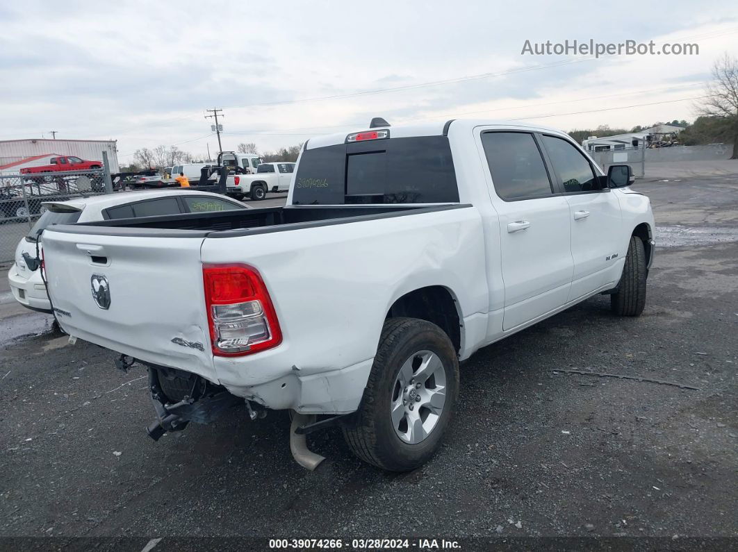 2022 Ram 1500 Big Horn  4x4 5'7 Box White vin: 1C6RRFFG7NN238594