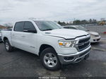 2022 Ram 1500 Big Horn  4x4 5'7 Box White vin: 1C6RRFFG7NN238594