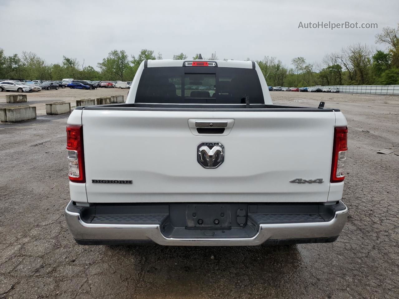 2019 Ram 1500 Big Horn/lone Star White vin: 1C6RRFFG8KN908603