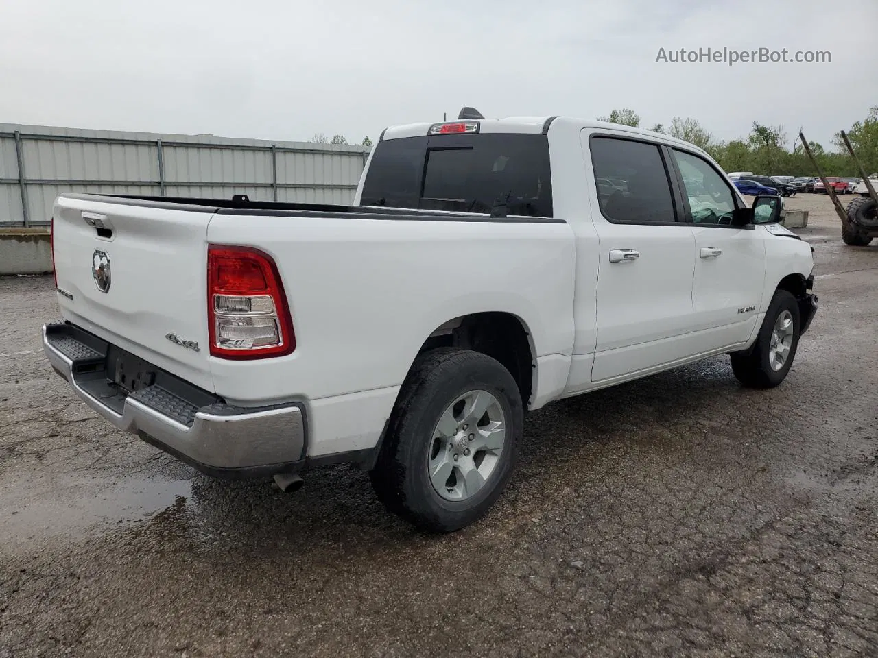 2019 Ram 1500 Big Horn/lone Star White vin: 1C6RRFFG8KN908603