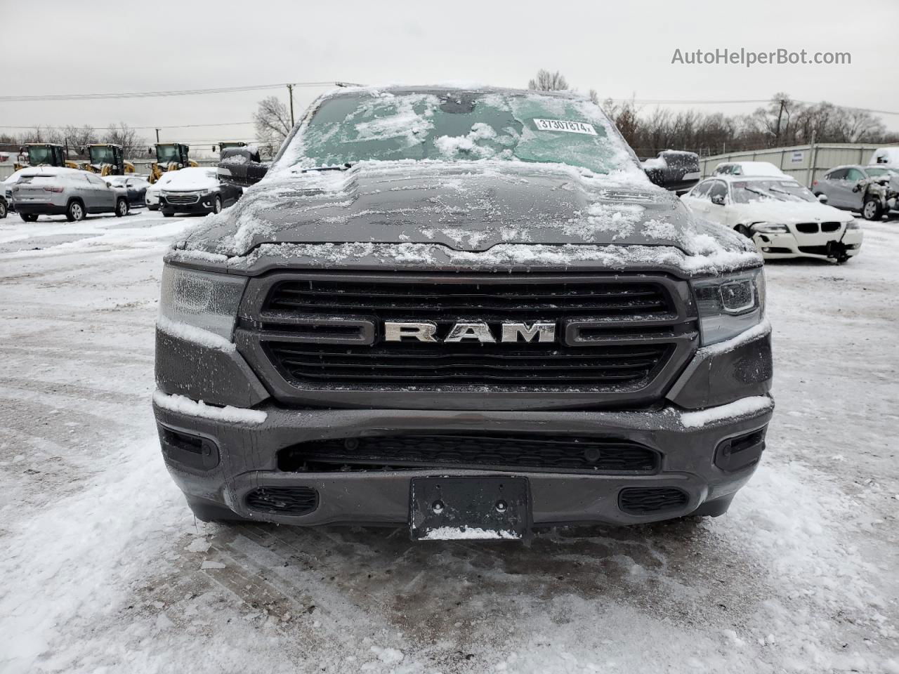 2019 Ram 1500 Laramie Gray vin: 1C6RRFJG6KN887354