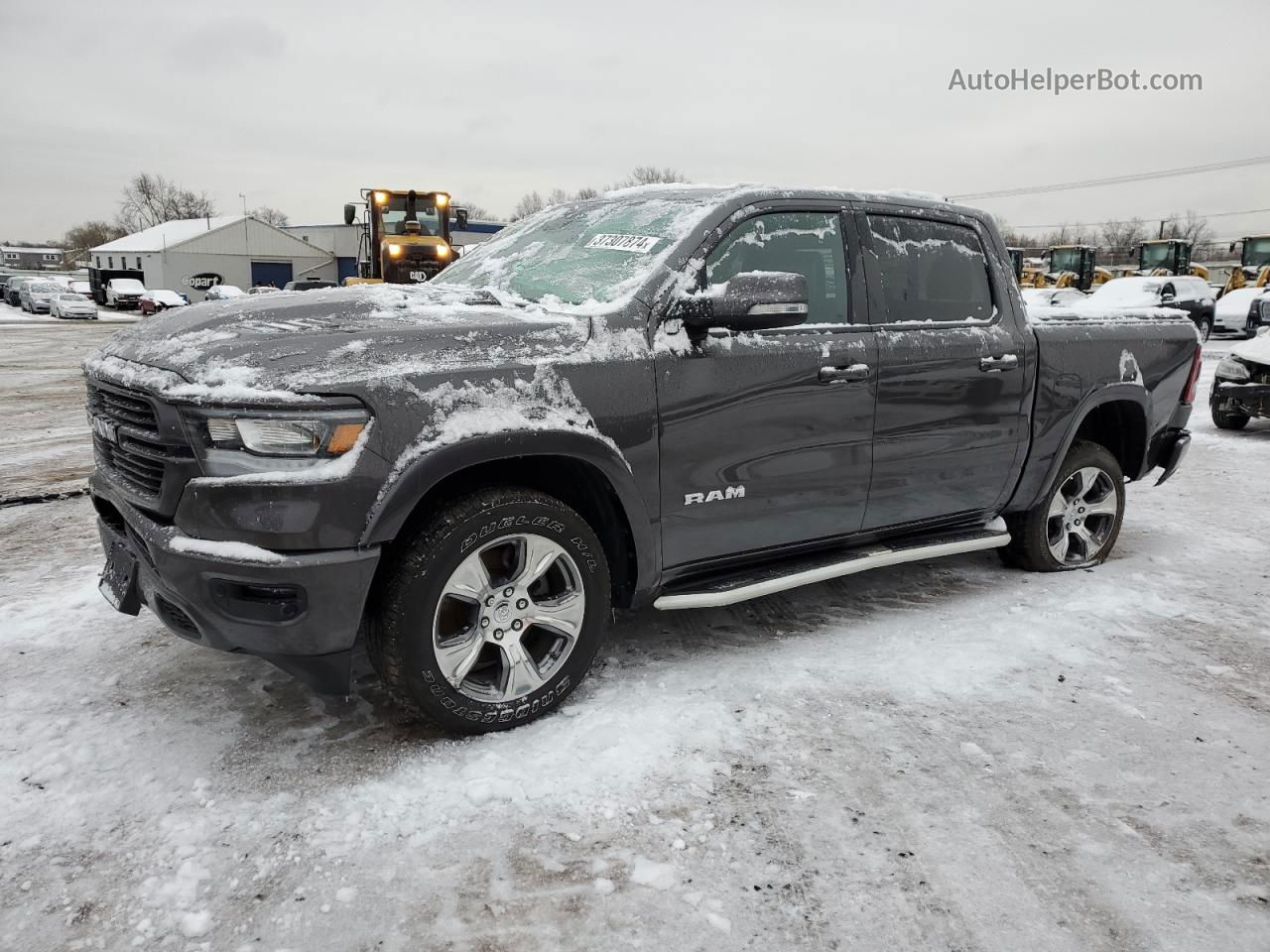 2019 Ram 1500 Laramie Gray vin: 1C6RRFJG6KN887354