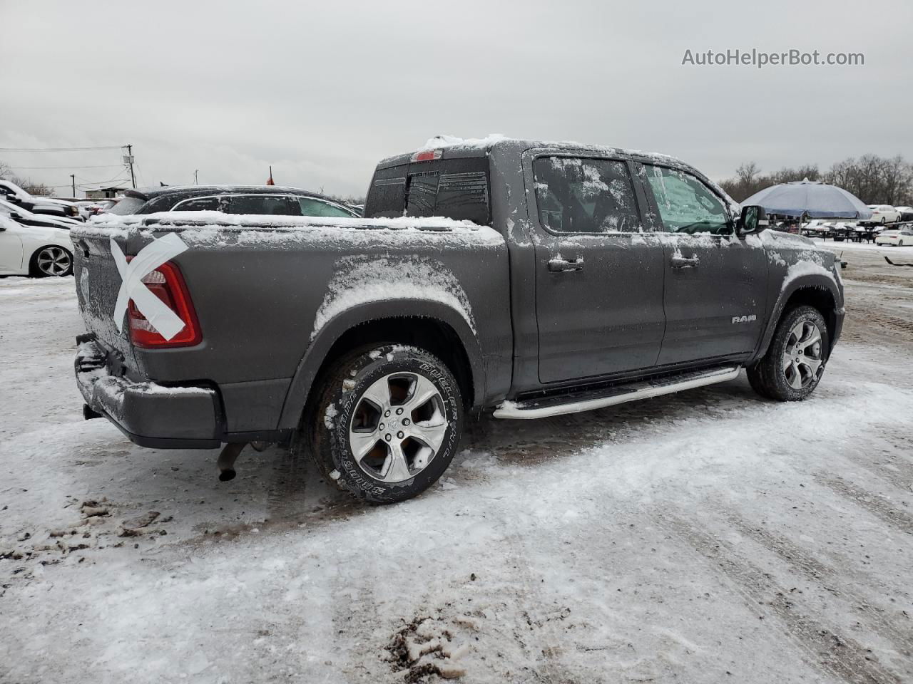 2019 Ram 1500 Laramie Gray vin: 1C6RRFJG6KN887354