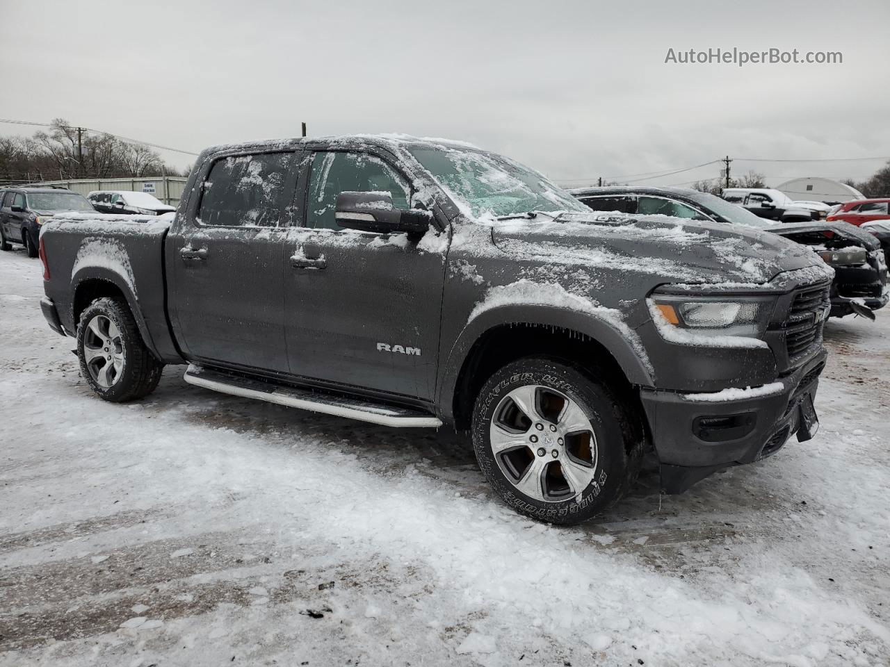 2019 Ram 1500 Laramie Gray vin: 1C6RRFJG6KN887354