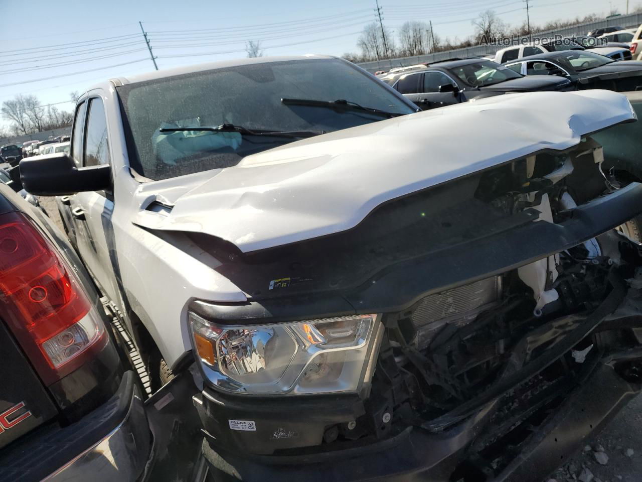 2020 Ram 1500 Tradesman White vin: 1C6SRECG2LN302554