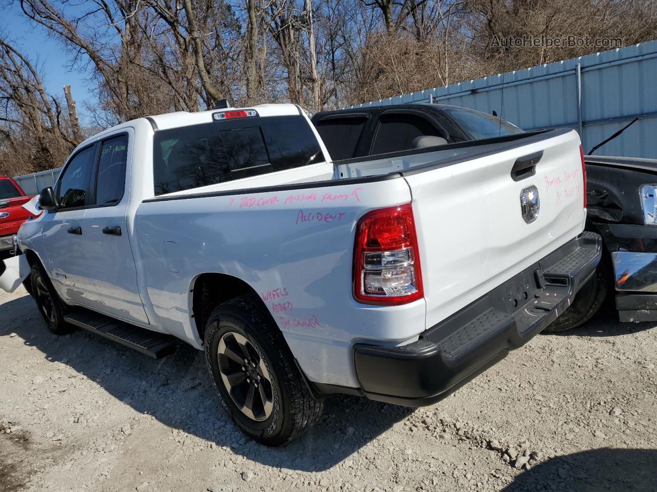 2020 Ram 1500 Tradesman White vin: 1C6SRECG2LN302554