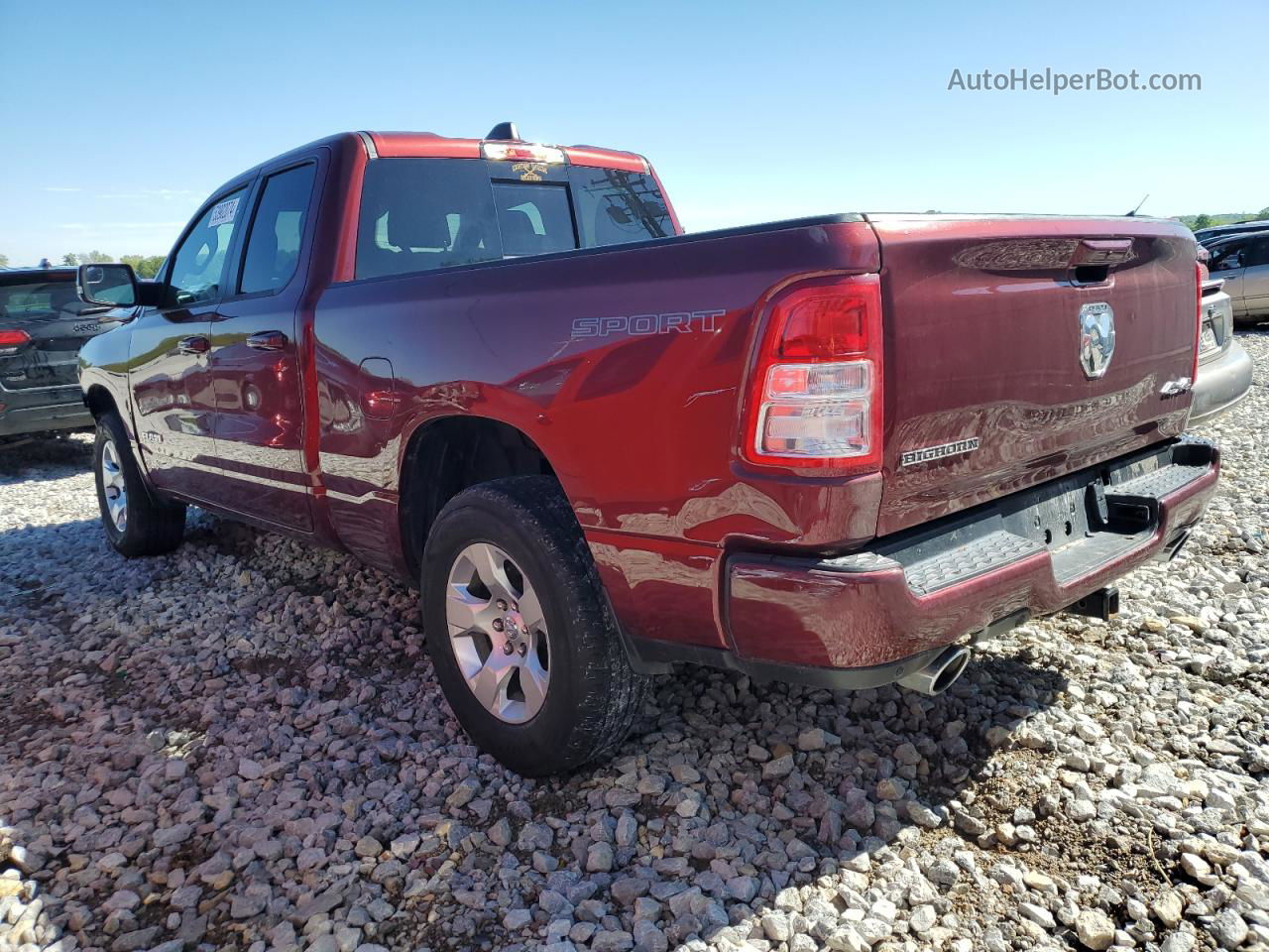 2022 Ram 1500 Big Horn/lone Star Burgundy vin: 1C6SRFBT0NN176749